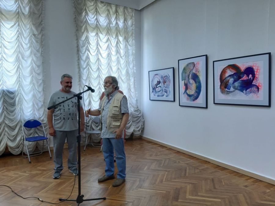 Анатолій Меньків та його вчитель Григорій Черниця (зліва направо)