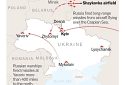 В The New York Times опублікували карту обстрілів ракетами території України за вихідні