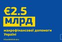 Єврокомісія надала 2,5 млрд євро для України