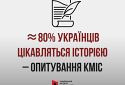 Близько 80% українців цікавляться історією – опитування КМІС