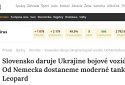 Словаччина все ж таки передасть Україні 30 танків Т-72