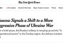 Росія посилає сигнали про перехід до більш агресивної фази війни в Україні
