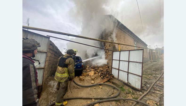 Наслідки обстрілу в Херсоні