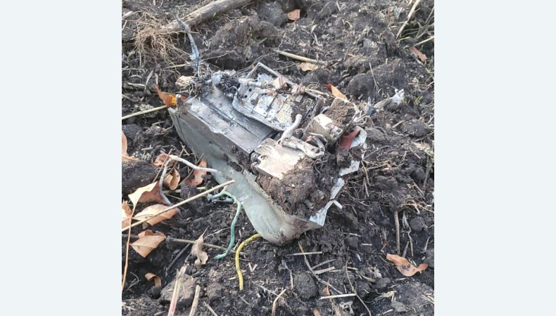 Частина ракети, яку ППО збили в Криворізькому районі