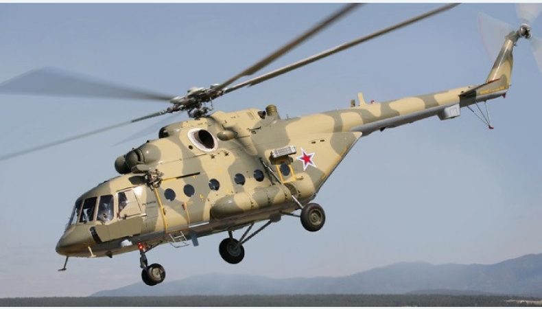 російський бойовий гелікоптер Мі-8 перелетів на одну з авіабаз ЗСУ