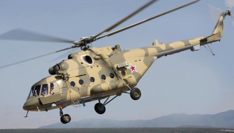 російський бойовий гелікоптер Мі-8 перелетів на одну з авіабаз ЗСУ