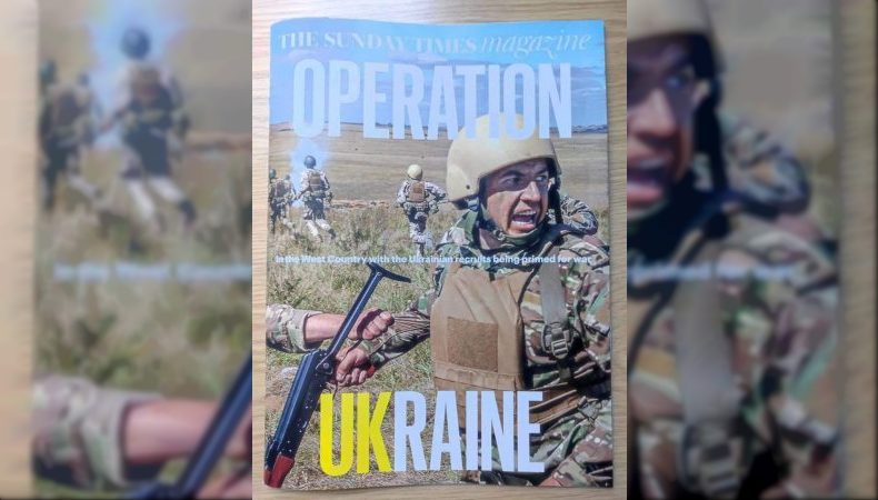 Обкладинку найпопулярнішого видання «The Sunday Times» присвячено підготовці військовослужбовців Збройних Сил України