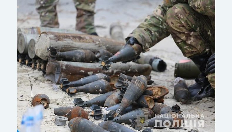 В столице выявлено более тонны неразорвавшихся боеприпасов