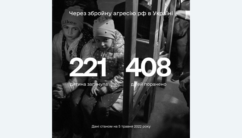 Більше ніж 629 дітей постраждали в Україні внаслідок збройної агресії рф