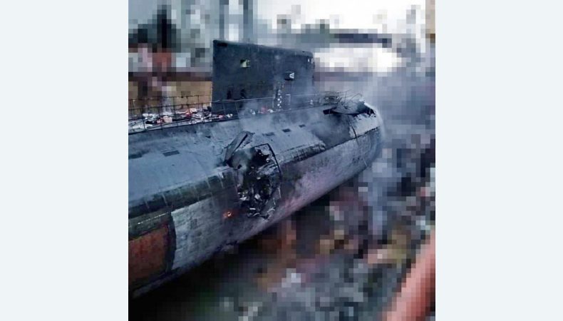 З’явилися фото ураженого підводного човна “Ростов-на-Дону”