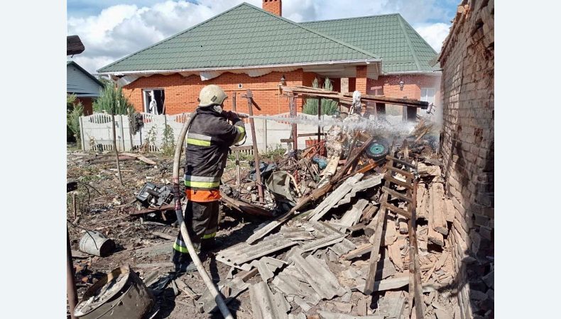 Наслідки вчорашнього обстрілу в Оріхові