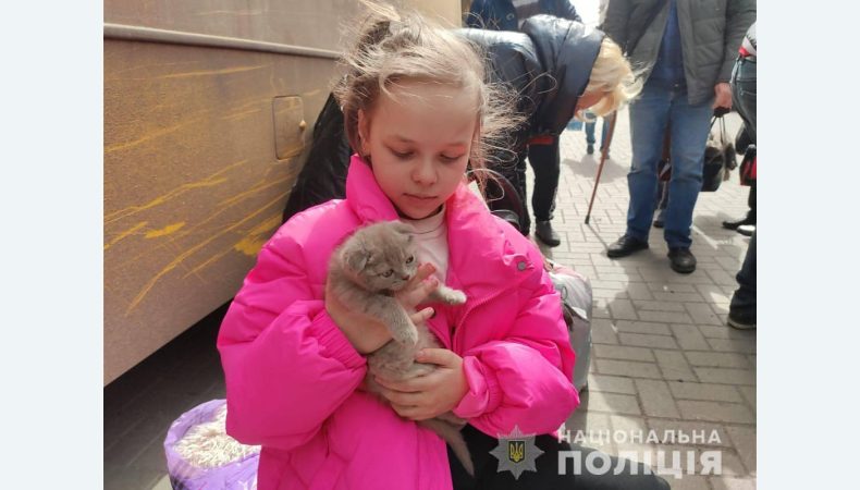 Маленька дівчинка, врятована від російських снарядів на Донеччині