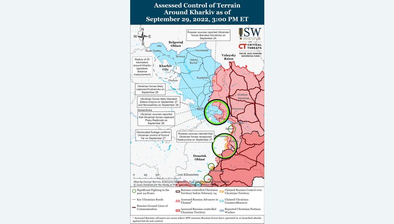 ЗСУ майже оточили російське угруповання під Лиманом, — ISW
