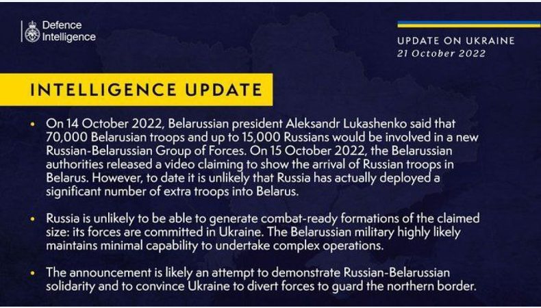 росія навряд чи перекинула значну кількість додаткових військ до Білорусі — розвідка