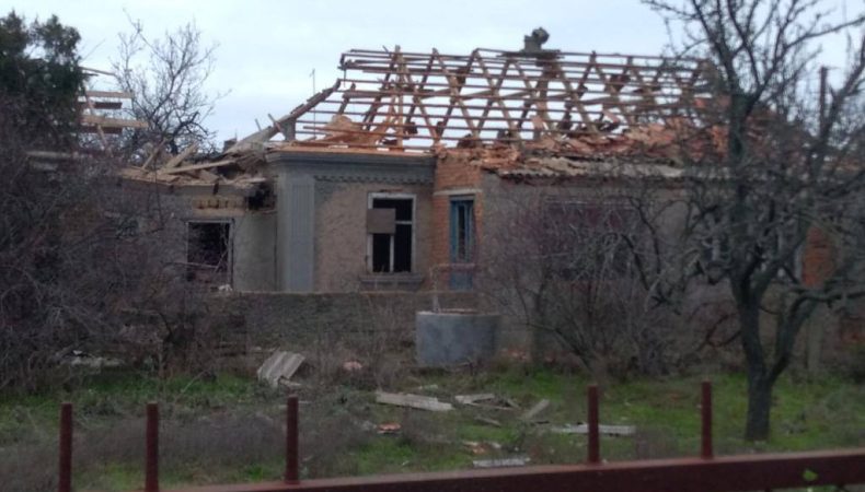 Наслідки обстрілу в селі Станіслав