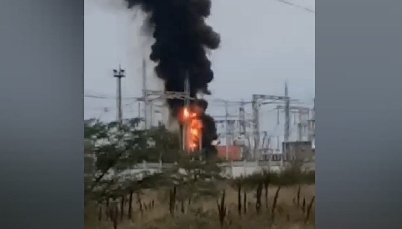 Другий вибух у Криму: горить електропідстанція
