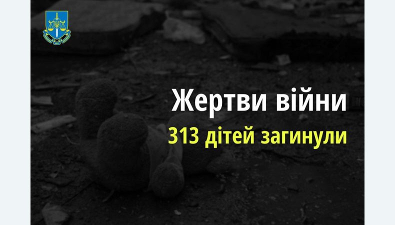 Вже 313 дітей загинули внаслідок збройної агресії рашистів в Україні