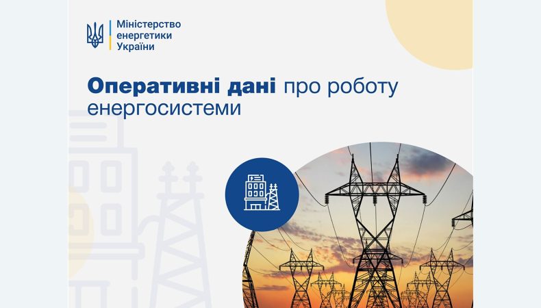 Робота енергосистеми України на 4 червня 2022 року