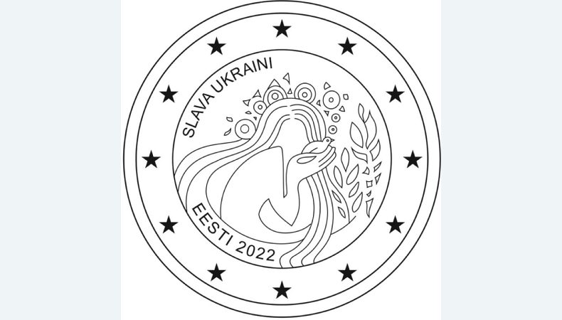 Центральний банк Естонії випустить 2-єврову монету, присвячену Україні, пише Європейська правда
