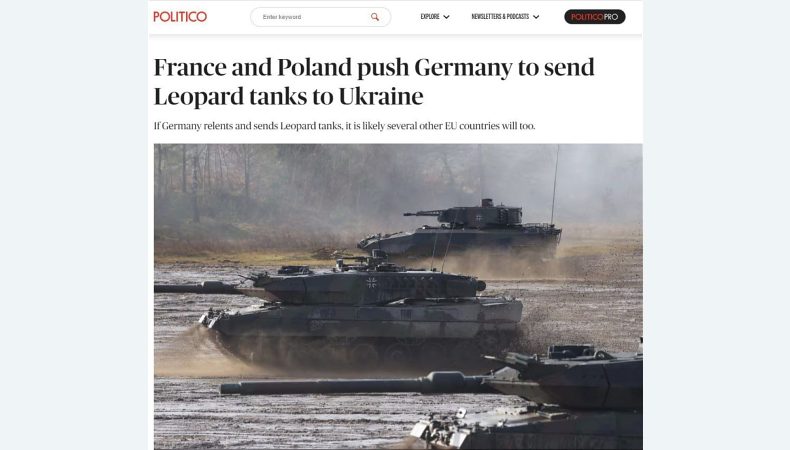 Франція та Польща переконують Німеччину надати танки Leopard для України
