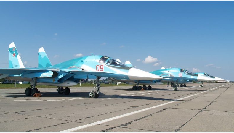 На аеродромі «Мариновка» українські дрони уразили 5 російських Су-34