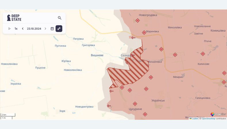 Війська рф просунулись в Селидовому та Костянтинівці