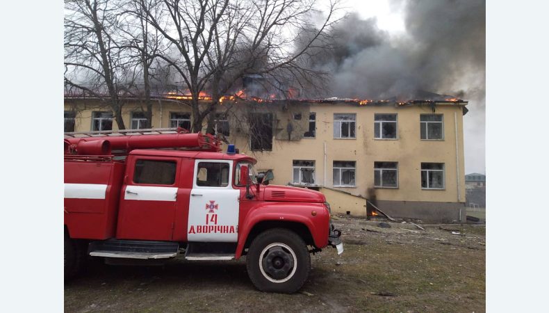 Наслідки обстрілу у Дворічній