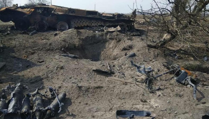 На Чернігівщині знищено чергову колону російських окупантів