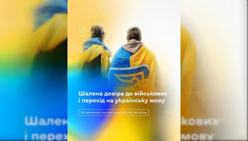 Опитування: 96% українців довіряють ЗСУ, а 78% - почали більше говорити українською