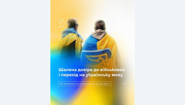 Опитування: 96% українців довіряють ЗСУ, а 78% - почали більше говорити українською