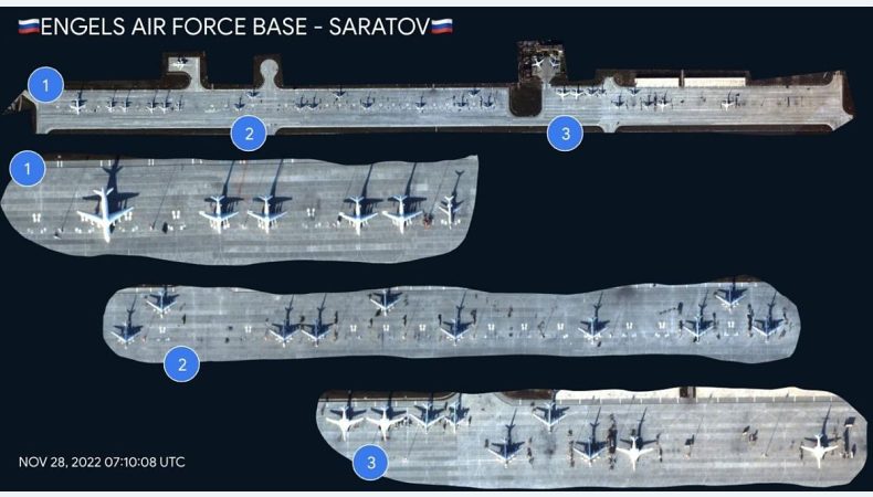 На аеродромі в Енгельсі стало помітно більше літаків ворожої авіаці