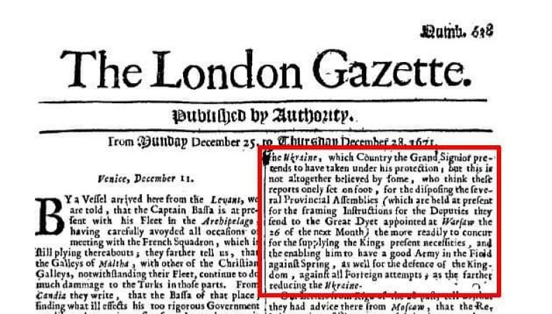 Українець знайшов першу згадку Бахмута в газеті 1737 року