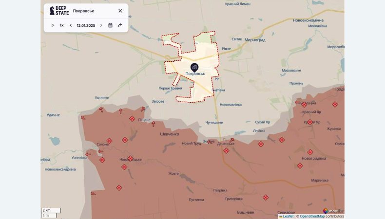 На Донеччині росіяни просунулися в двох містах та в районах ще шести населених пунктів