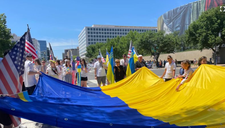 Українська колона вперше взяла участь в параді на День незалежності США