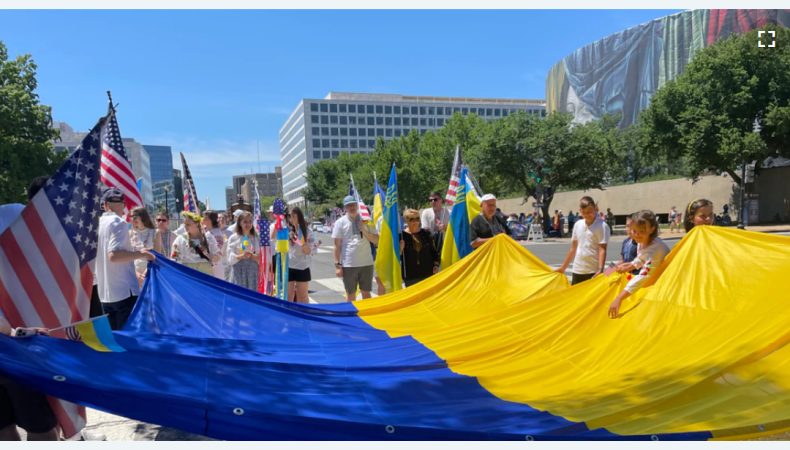 Українська колона вперше взяла участь в параді на День незалежності США