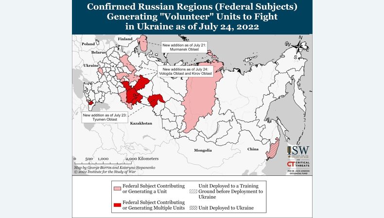 Кремль продовжує формувати регіональні добровольчі батальйони