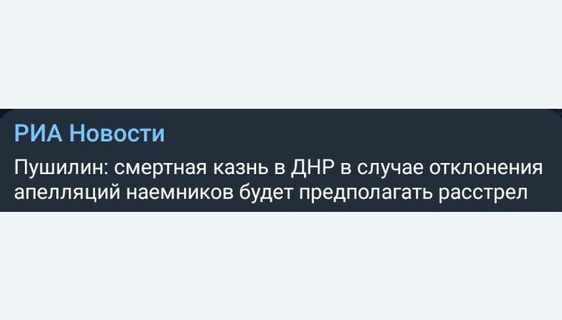 Пушилін загрожує розстрілом іноземцям, які воювали на боці ЗСУ