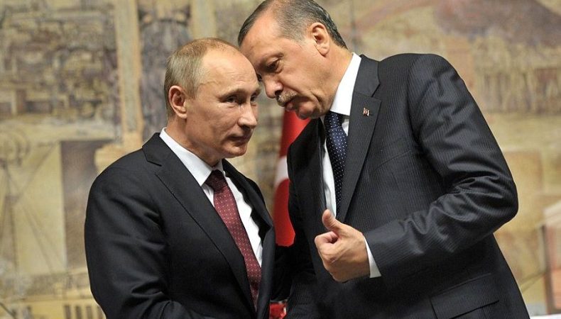 Президент Туреччини  Ердоган та презтдент рф Путін
