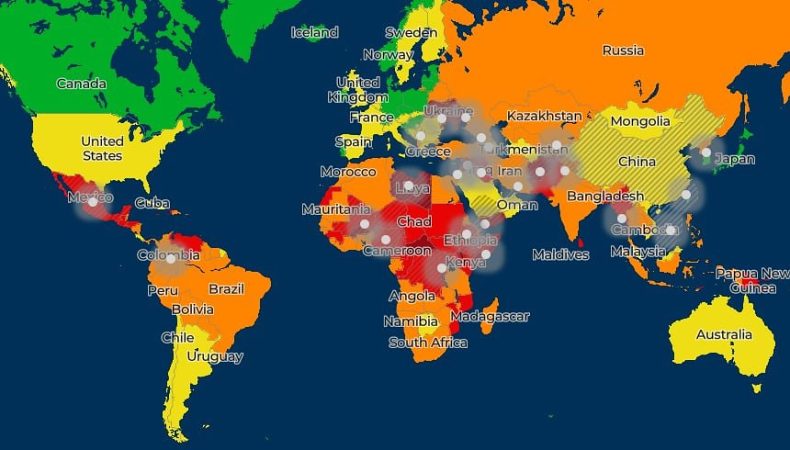 Найнебезпечніші країни світу в 2022 році