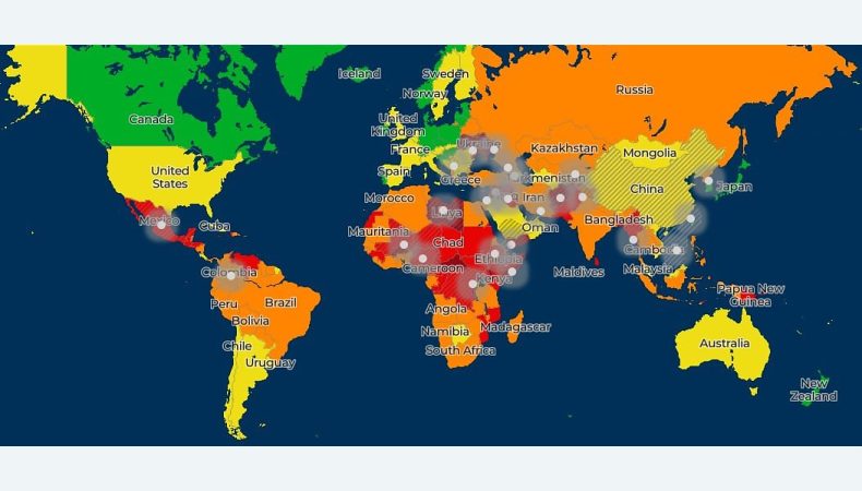 Найнебезпечніші країни світу в 2022 році