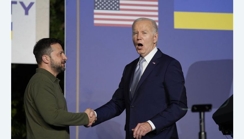 Президент України В. Зеленський та президент США Джо Байден