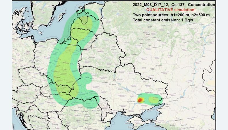 Вчені опублікували модель поширення радіації у випадку аварії на ЗАЕС