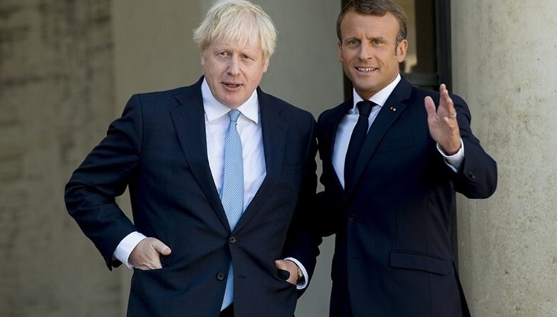 Прем&amp;#039;єр-міністр Великобританії Борис Джонсон та  президент Франції Еммануель Макрон