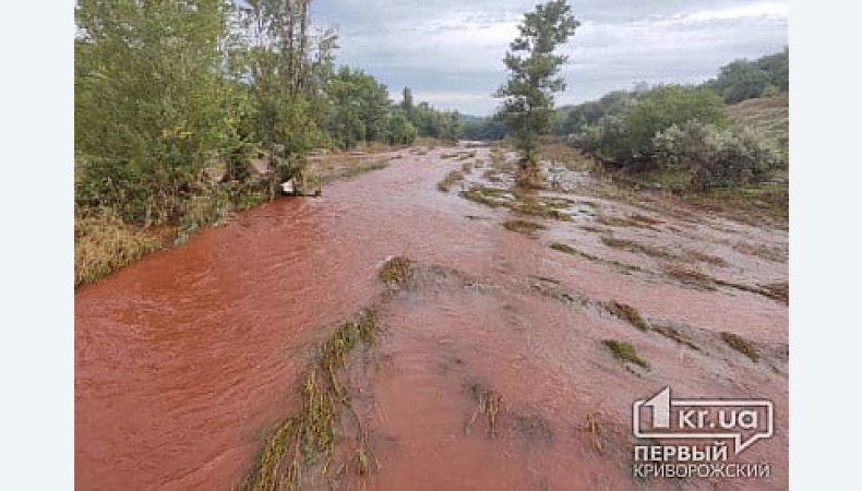 В Кривом Рогу вода в Ингульце