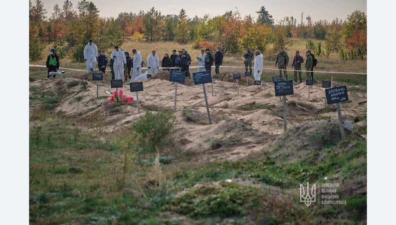 У Лимані та Святогірську розпочали ексгумацію тіл