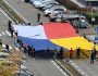 У Києві розгорнули спільний польсько-український прапор
